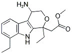 4-AMINO-1,8-DIETHYL-1,3,4,9-TETRAHYDROPYRANO[3,4-B]INDOLE-1-ACETIC ACID METHYL ESTER Struktur