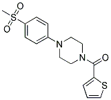 1-[4-(METHYLSULFONYL)PHENYL]-4-(THIEN-2-YLCARBONYL)PIPERAZINE Struktur