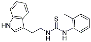 ((2-INDOL-3-YLETHYL)AMINO)((2-METHYLPHENYL)AMINO)METHANE-1-THIONE Struktur