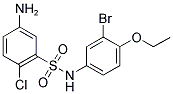 5-AMINO-N-(3-BROMO-4-ETHOXY-PHENYL)-2-CHLORO-BENZENESULFONAMIDE Struktur