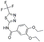 3,4-DIETHOXY-N-[5-(TRIFLUOROMETHYL)-1,3,4-THIADIAZOL-2-YL]BENZAMIDE Struktur