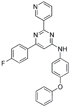 [6-(4-FLUORO-PHENYL)-2-PYRIDIN-3-YL-PYRIMIDIN-4-YL]-(4-PHENOXY-PHENYL)-AMINE