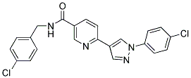 N-(4-CHLOROBENZYL)-6-[1-(4-CHLOROPHENYL)-1H-PYRAZOL-4-YL]NICOTINAMIDE Struktur