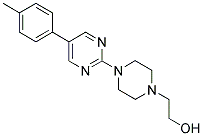 2-(4-[5-(4-METHYLPHENYL)PYRIMIDIN-2-YL]PIPERAZIN-1-YL)ETHANOL Struktur