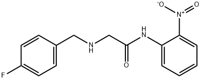 2-[(4-FLUOROBENZYL)AMINO]-N-(2-NITROPHENYL)ACETAMIDE Struktur