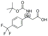 BOC-(R)-3-AMINO-3-(4-TRIFLUOROMETHYL-PHENYL)-PROPIONIC ACID Struktur