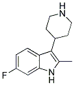 6-FLUORO-2-METHYL-3-(4-PIPERIDINE)-1H-INDOLE Struktur