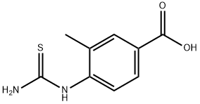 4-[(AMINOCARBOTHIOYL)AMINO]-3-METHYLBENZENECARBOXYLIC ACID Struktur