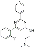 N'-[6-(2-FLUOROPHENYL)-2-PYRIDIN-4-YLPYRIMIDIN-4-YL]-N,N-DIMETHYLETHANE-1,2-DIAMINE Struktur