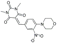 1,3-DIMETHYL-5-[(4-MORPHOLINO-3-NITROPHENYL)METHYLENE]-2,4,6(1H,3H,5H)-PYRIMIDINETRIONE Struktur