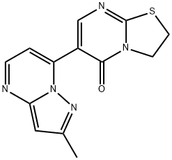 6-(2-METHYLPYRAZOLO[1,5-A]PYRIMIDIN-7-YL)-2,3-DIHYDRO-5H-[1,3]THIAZOLO[3,2-A]PYRIMIDIN-5-ONE Struktur