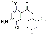 (4-AMINO-5-CHLORO-2-METHOXY)-N-[3-METHOXY(4-PIPERIDYL)]BENZAMIDE Struktur