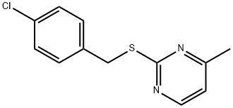 2-[(4-CHLOROBENZYL)SULFANYL]-4-METHYLPYRIMIDINE Struktur