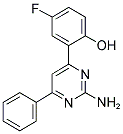 2-(2-AMINO-6-PHENYLPYRIMIDIN-4-YL)-4-FLUOROPHENOL Struktur