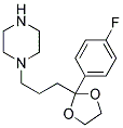 1-(3-[2-(4-FLUOROPHENYL)-[1,3]DIOXOLAN-2-YL]PROPYL)PIPERAZINE Struktur