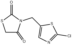 3-[(2-CHLORO-1,3-THIAZOL-5-YL)METHYL]-1,3-THIAZOLANE-2,4-DIONE Struktur