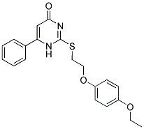 2-([2-(4-ETHOXYPHENOXY)ETHYL]THIO)-6-PHENYLPYRIMIDIN-4(1H)-ONE Struktur