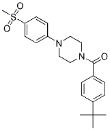 (4-TERT-BUTYL-PHENYL)-[4-(4-METHANESULFONYL-PHENYL)-PIPERAZIN-1-YL]-METHANONE