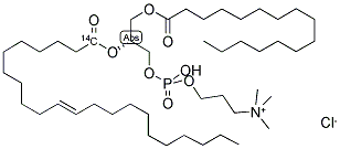 PHOSPHATIDYLCHOLINE, L-ALPHA-1-PALAMITOYL-, 2-ERUCOYL, [ERUCOYL-1-14C] Struktur