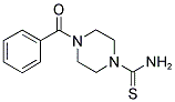 4-BENZOYLPIPERAZINE-1-CARBOTHIOAMIDE Struktur