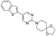 8-[5-(1-BENZOTHIEN-2-YL)PYRIMIDIN-2-YL]-1,4-DIOXA-8-AZASPIRO[4.5]DECANE Struktur