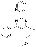 N-(2-METHOXYETHYL)-2-PYRIDIN-2-YL-6-PYRIDIN-4-YLPYRIMIDIN-4-AMINE Struktur