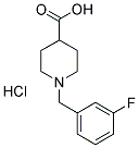 1-(3-FLUOROBENZYL)-4-PIPERIDINECARBOXYLIC ACID HYDROCHLORIDE Struktur