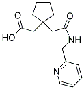 (1-(2-OXO-2-[(PYRIDIN-2-YLMETHYL)AMINO]ETHYL)CYCLOPENTYL)ACETIC ACID Struktur