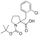 BOC-ALPHA-(2-CHLOROBENZYL)-(D,L)-PROLINE Struktur