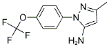 3-METHYL-1-[4-(TRIFLUOROMETHOXY)PHENYL]-1H-PYRAZOL-5-AMINE Struktur