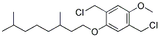 2,5-BIS(CHLOROMETHYL)-1-METHOXY-4-(3',7'-DIMETHYLOCTYLOXY)BENZENE Struktur