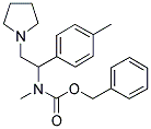 1-PYRROLIDIN-2-(4'-METHYLPHENYL)-2-(N-CBZ-N-METHYL)AMINO-ETHANE Struktur