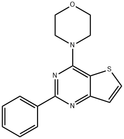 4-MORPHOLINO-2-PHENYLTHIENO[3,2-D]PYRIMIDINE Struktur