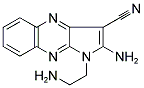 2-AMINO-1-(2-AMINO-ETHYL)-1H-PYRROLO[2,3-B]QUINOXALINE-3-CARBONITRILE Struktur