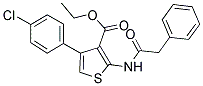 ETHYL 4-(4-CHLOROPHENYL)-2-[(PHENYLACETYL)AMINO]THIOPHENE-3-CARBOXYLATE Struktur