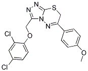 3-[(2,4-DICHLOROPHENOXY)METHYL]-6-(4-METHOXYPHENYL)-7H-[1,2,4]TRIAZOLO[3,4-B][1,3,4]THIADIAZINE|