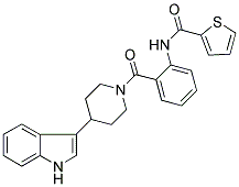 N-[2-((4-(1H-INDOL-3-YL)PIPERIDIN-1-YL)CARBONYL)PHENYL]THIOPHENE-2-CARBOXAMIDE Struktur