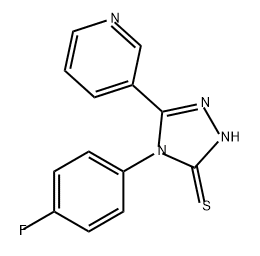 4-(4-FLUORO-PHENYL)-5-PYRIDIN-3-YL-4H-[1,2,4]TRIAZOLE-3-THIOL Struktur