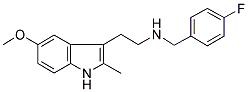 N-(4-FLUOROBENZYL)-N-[2-(5-METHOXY-2-METHYL-1H-INDOL-3-YL)ETHYL]AMINE Struktur