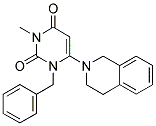 1-BENZYL-6-(3,4-DIHYDROISOQUINOLIN-2(1H)-YL)-3-METHYLPYRIMIDINE-2,4(1H,3H)-DIONE Struktur