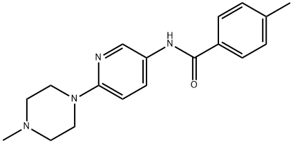 4-METHYL-N-[6-(4-METHYLPIPERAZINO)-3-PYRIDINYL]BENZENECARBOXAMIDE Struktur