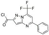 5-PHENYL-7-TRIFLUOROMETHYL-PYRAZOLO[1,5-A]-PYRIMIDINE-2-CARBONYL CHLORIDE Struktur