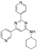 N-CYCLOHEXYL-6-PYRIDIN-3-YL-2-PYRIDIN-4-YLPYRIMIDIN-4-AMINE Struktur