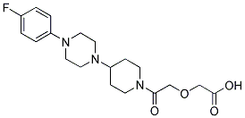 2-[2-((4-(4-FLUOROPHENYL)PIPERAZIN-1-YL)PIPERIDIN-1-YL)-2-OXOETHOXY]ACETIC ACID Struktur