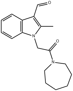 1-(2-AZEPAN-1-YL-2-OXO-ETHYL)-2-METHYL-1H-INDOLE-3-CARBALDEHYDE Struktur