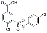 4-CHLORO-3-[(4-CHLORO-PHENYL)-METHYL-SULFAMOYL]-BENZOIC ACID Struktur