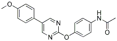 N-(4-([5-(4-METHOXYPHENYL)PYRIMIDIN-2-YL]OXY)PHENYL)ACETAMIDE Struktur