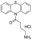 4-AMINO-1-PHENOTHIAZIN-10-YL-BUTAN-1-ONEHYDROCHLORIDE Struktur