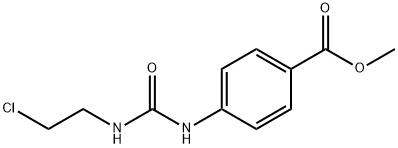 METHYL 4-(([(2-CHLOROETHYL)AMINO]CARBONYL)AMINO)BENZENECARBOXYLATE Struktur