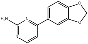 4-(1,3-BENZODIOXOL-5-YL)-2-PYRIMIDINAMINE Struktur